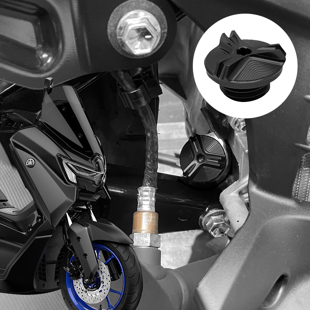 15년-26년 야마하 엔맥스125 튜닝 MOXI 레드코어 도난방지 엔진오일캡, 블랙(Black), 1개 20,000원