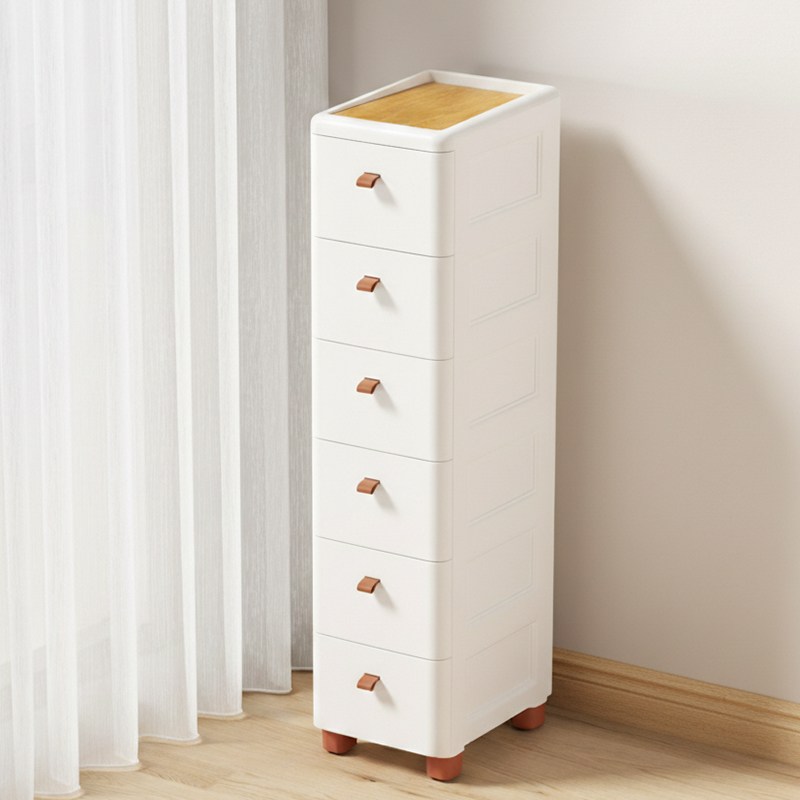 FODOSS 틈새수납 다서랍장 이동식 서랍장 대용량 수납정리 플라스틱 조립, 화이트, 1개, 유백색 36,900원