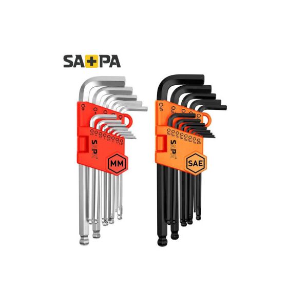 SAPA 고강도 정밀 육각 볼렌치 (인치inch13pcs)+(미리mm13pcs )세트 (인치inch13pcs)+(미리mm13pcs ) 31,200원