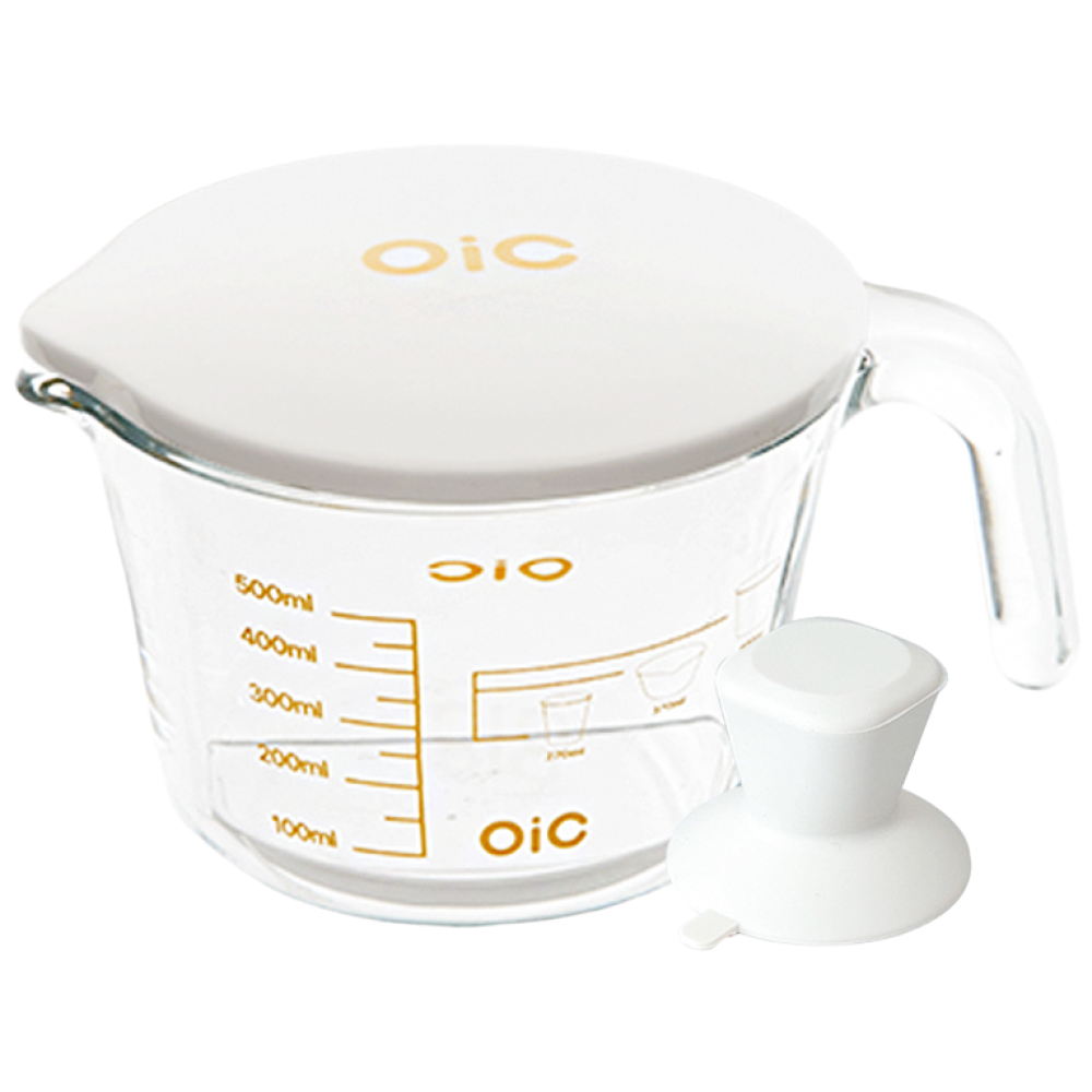 OIC 오아이씨 놀라울 오! 내열유리 멀티팟, 1개, 500ml, 화이트 에그 실리콘 뚜껑 손잡이 세트 23,900원