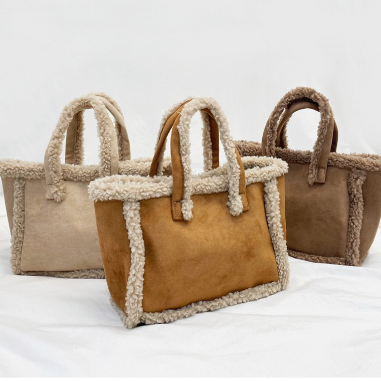 LND (당일출고) 코제트 무스탕 토트백 크로스백 여성 겨울 퍼가방 숄더백 파우치 42,500원