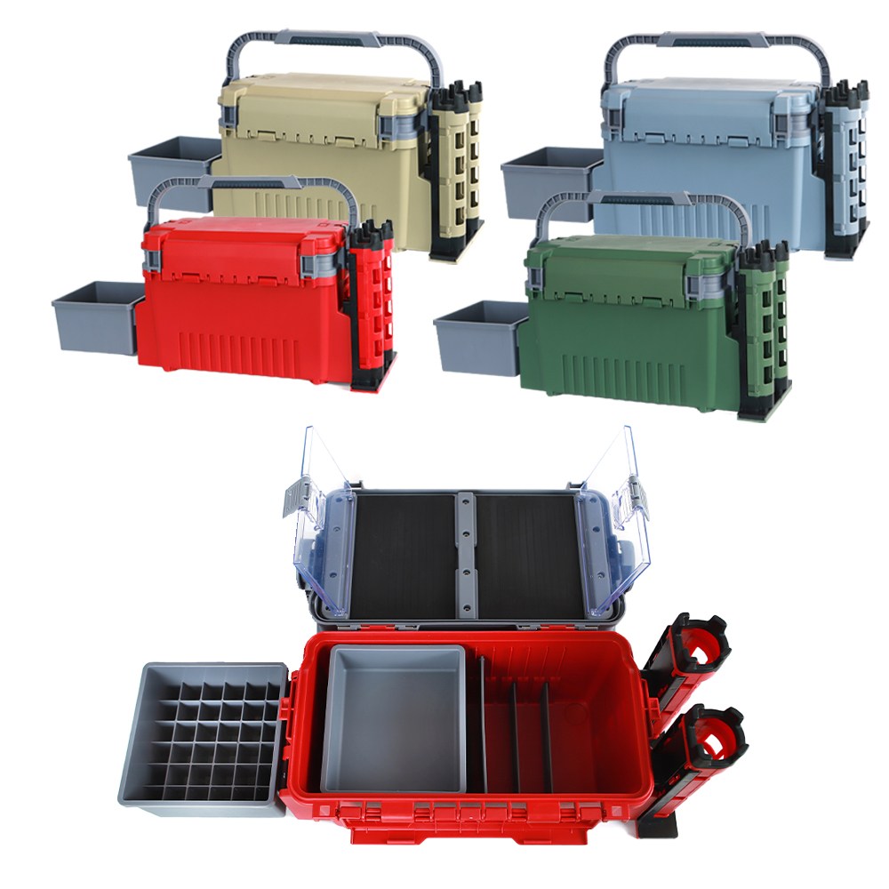 실버캐스트 수납왕 낚시 태클박스 11L+홀더2개+ 에기꽂이 56,000원