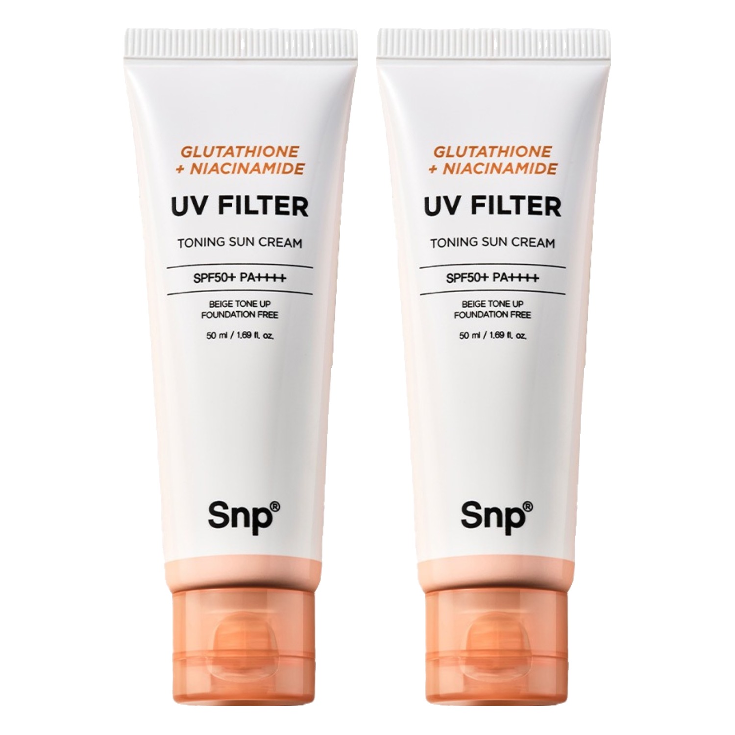 에스엔피 글루타치온 나이아신아마이드 UV 필터 토닝 톤업 선크림 SPF50+ PA++++, 2개, 50ml 35,200원