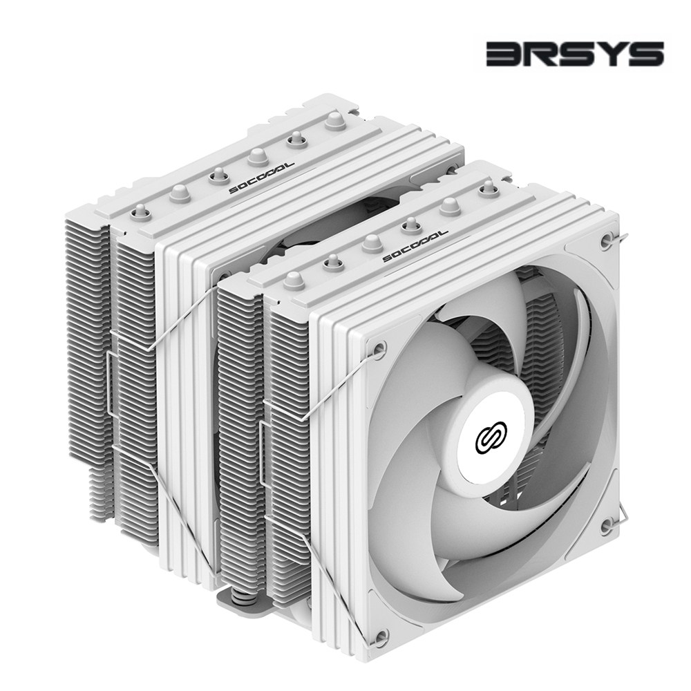 3RSYS Socoool RC1400N Quiet 쌍철봉 듀얼타워 CPU 공랭쿨러 120mm 듀얼팬 PWM 저소음 쿨러 36,500원