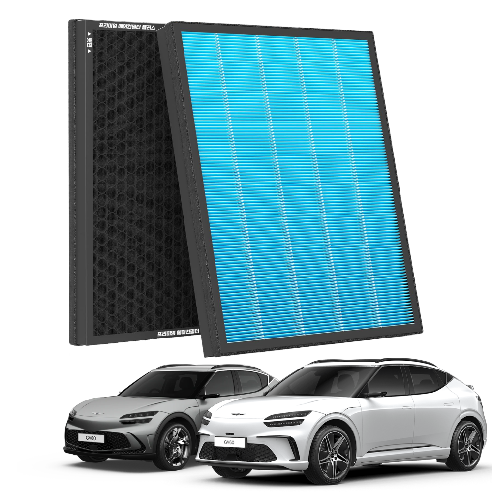 1+1 PM 0.3 에어컨필터 활성탄 블루 초미세먼지, 2개, GV80 [FCP-18] 27,800원