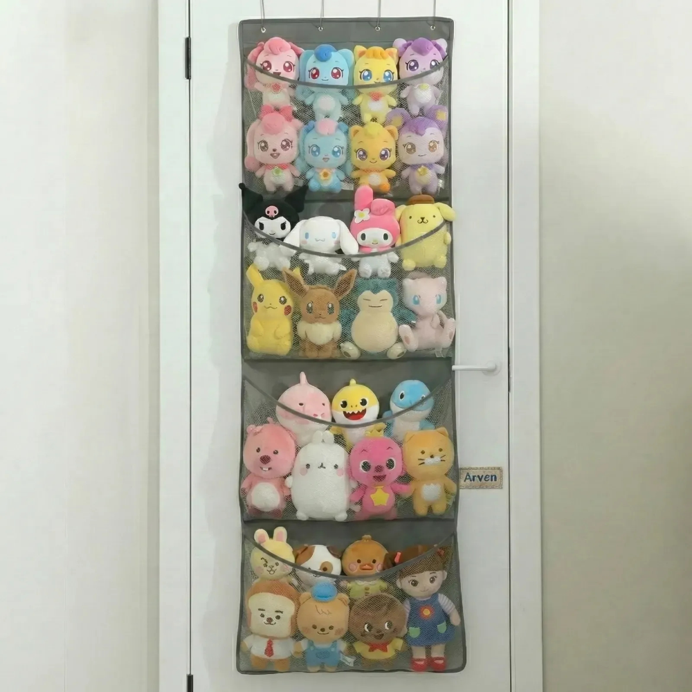 아르벤 공간 활용 통기 보관 대용량 인형 정리함, 그레이, 1개 16,000원
