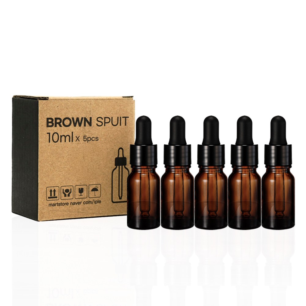 닥터보틀 갈색병 스포이드 유리용기, 5개, 브라운, 현재가 5,410원