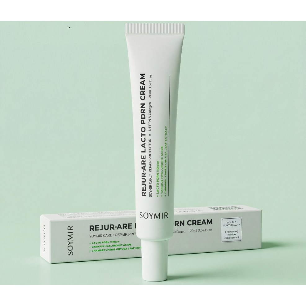 [소이미르] 1+1 1500ppm 고함량 국내유일 유산균 추출 피디알앤 PDRN (팔자주름 눈밑주름 미백 효과) 크림, 2개, 20ml 19,980원