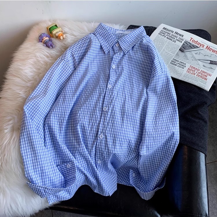 킹앤조이 케아노 깅엄체크 얇은 긴팔 셔츠 36,800원