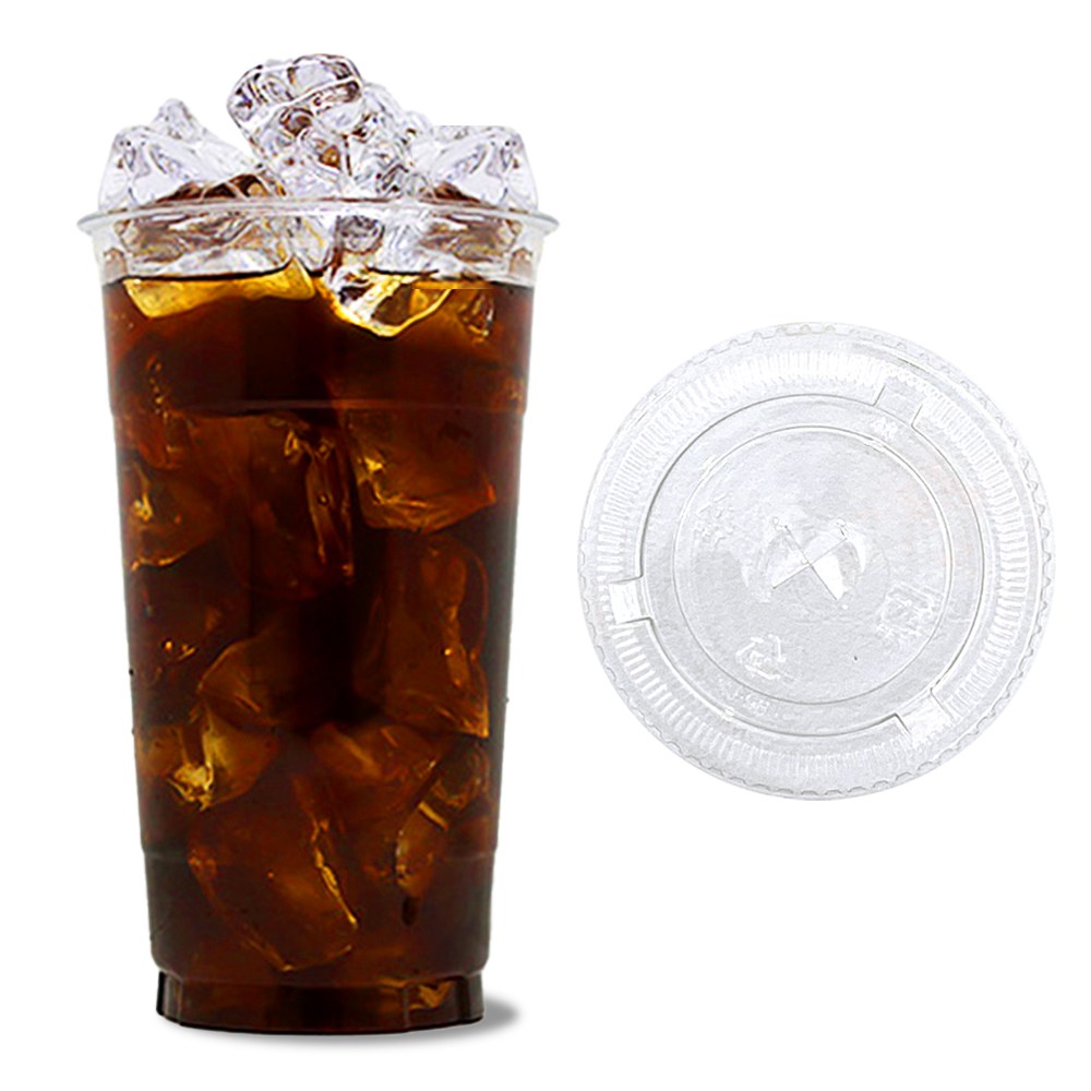 투고팩토리 테이크아웃 107파이 1리터 32온스 PET 아이스컵+평뚜껑 세트 일회용컵 64,800원