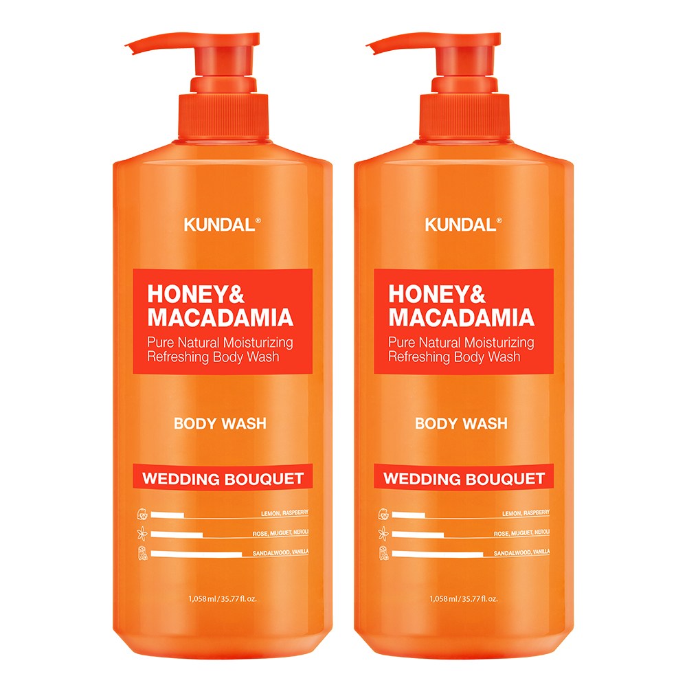 쿤달 퓨어바디워시 웨딩부케향, 1.058L, 2개 25,600원