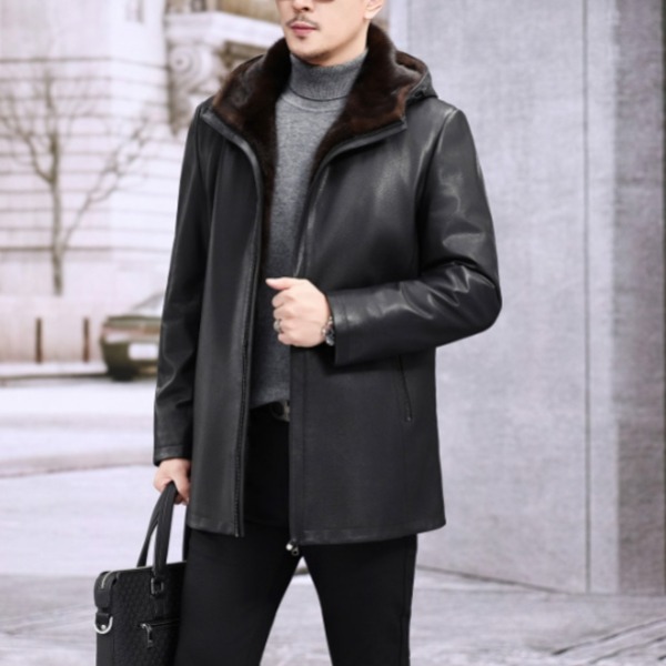 가죽점퍼 밍크 블루종 무스탕 남성 캐주얼 오토바이 바이크 남자 재킷 퍼 레더 가을 라이더 겨울 2,134,300원