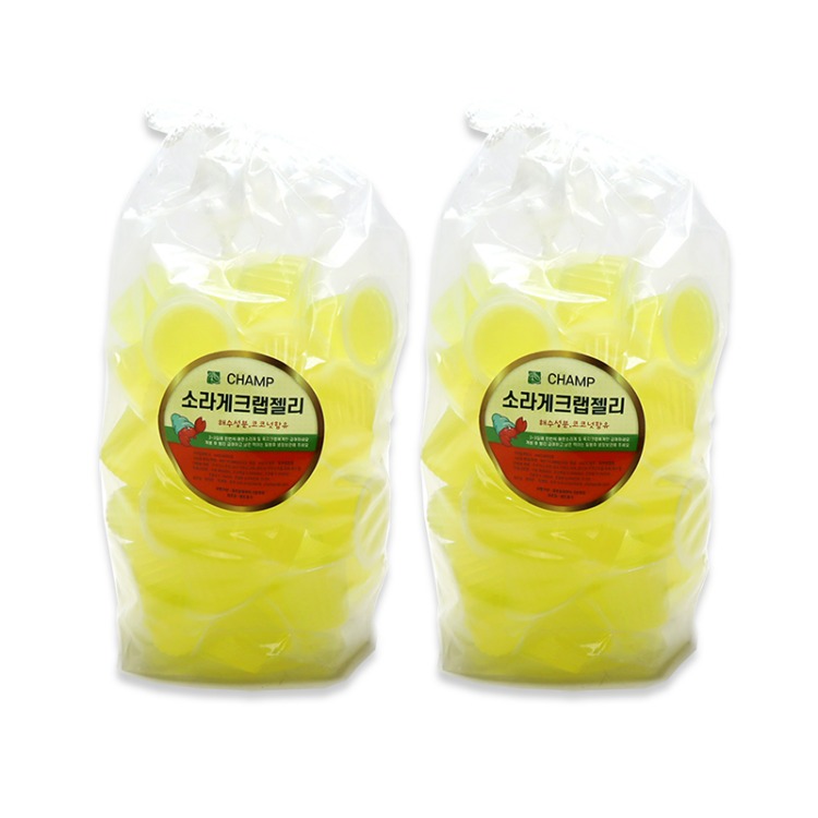 챔프 소라게 크랩 젤리 벌크 100개 (블랙아이크랩먹이) 51,000원