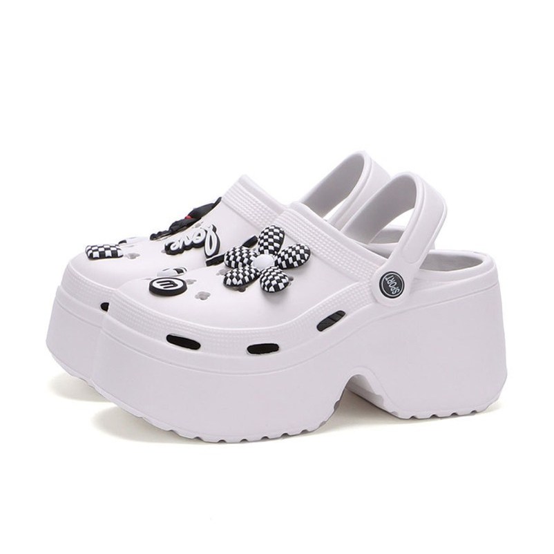 체크 플라워 7CM 키높이 아쿠아슈즈 물놀이 네일샵 18,600원