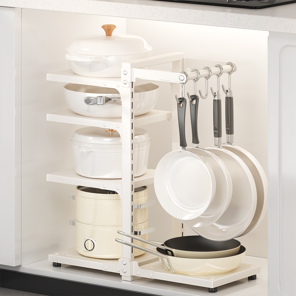 피노블릭 후라이팬 정리대 걸이 냄비 선반 수납 높이 조절 26,310원