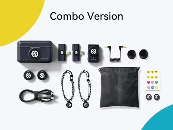 Hollyland Lark M2 iPhone 카메라 용 무선 발리에 마이크 300m 범위 소음 제거 사진 Vlog 배터리 198,200원