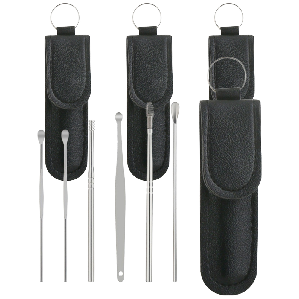 여니팩토리 심플 귀이개 6종 세트 블랙 7,600원