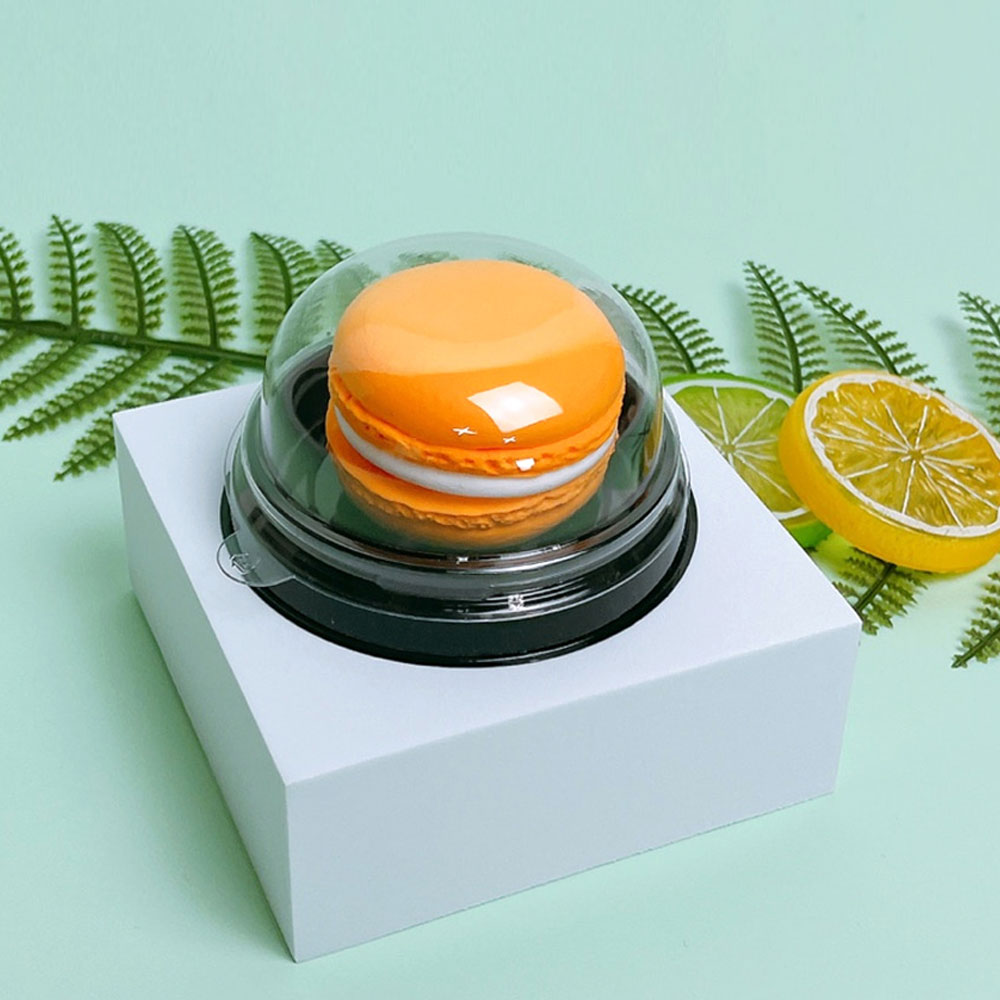 중앙패키지 투명 돔형(원형) HP-100 케이스+받침포함 양갱,화과자,디저, 70개, 높은(고) 13,500원