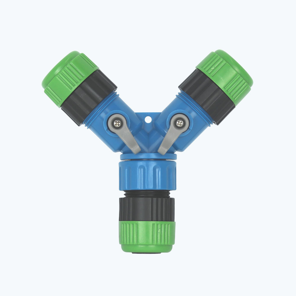 한진 Y자형 만능 호스연결구 호스커넥터 밸브형 세차호스, 1개 3,500원