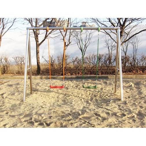 월드스포츠산업 야외놀이터 그네 2인 스텐 WDP-3201 2,877,000원