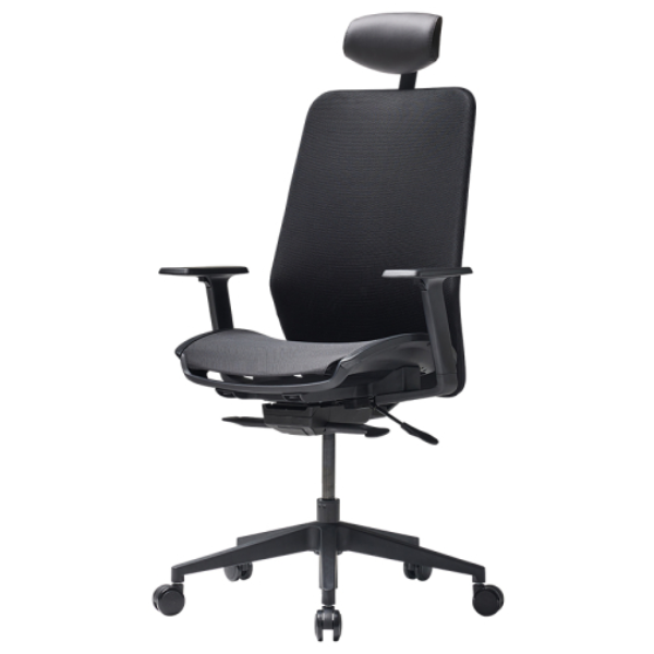 듀오백 Q1-AIRO 메쉬 사무용 컴퓨터 책상 의자, 블랙 254,000원