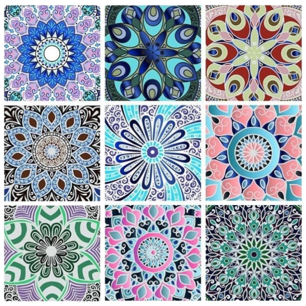 콘티 인도풍 욕실 타일 주방 셀프 인테리어 스티커 시트지 10장, 3번 인도풍 1012, 현재가 15,900원