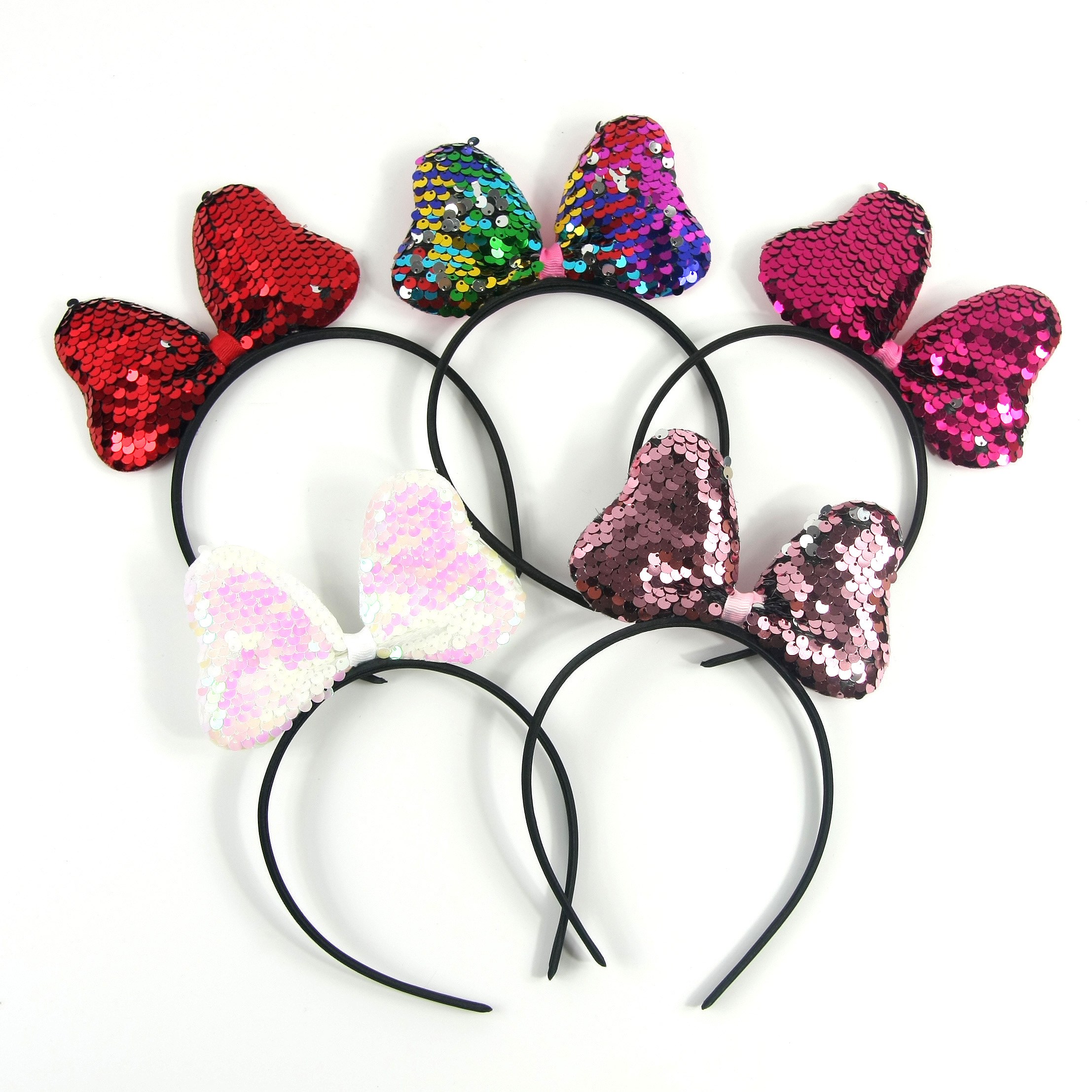 핌스토리 파티용품 반짝 리본머리띠, 핑크 1,290원