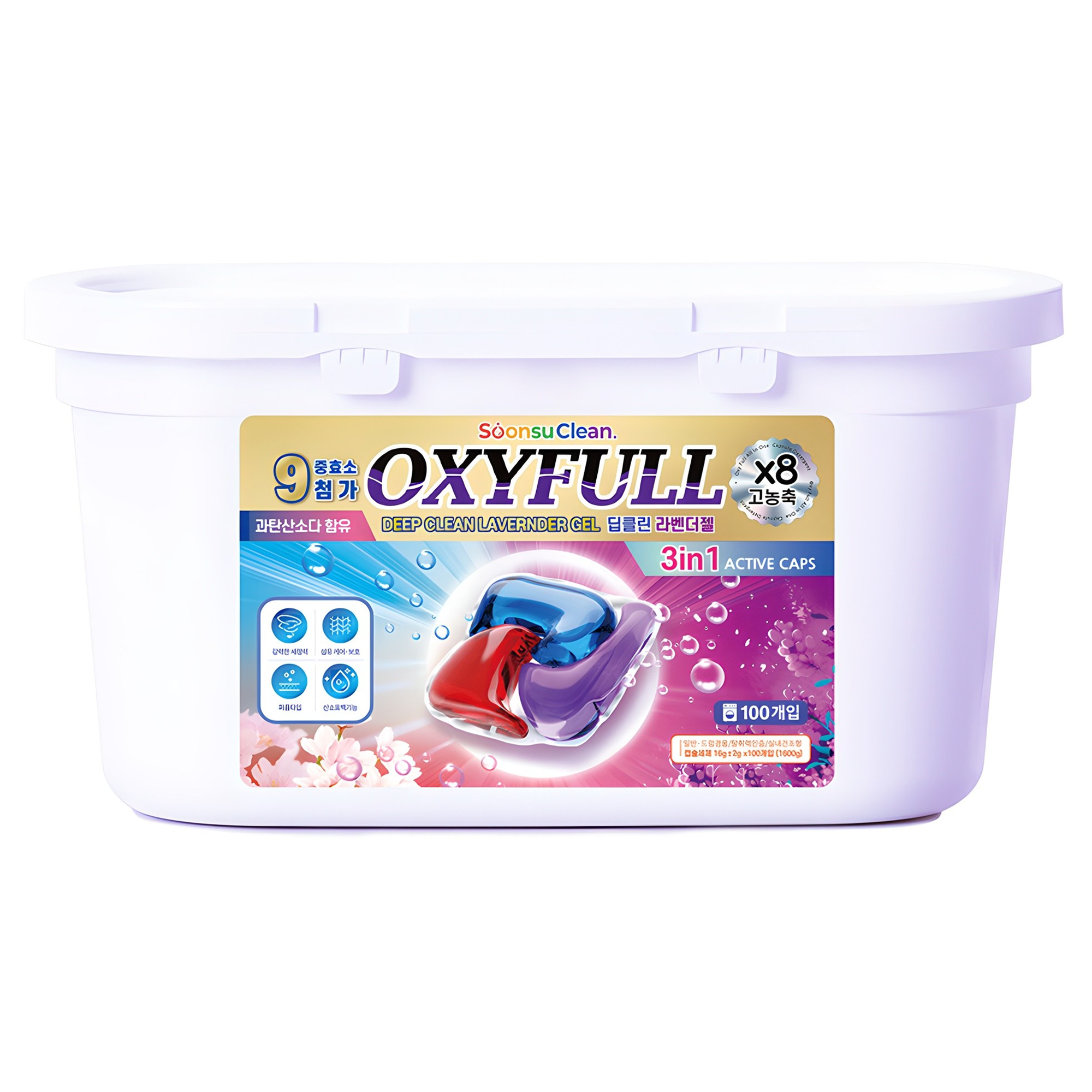 순수크린 옥시풀 딥클린 라벤더 캡슐세제 12,130원