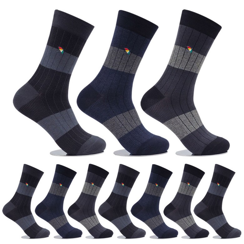 아놀드파마 남자정장양말 이색링글 장목 10켤레 HM005 남자면양말 구두양말 865607 42,610원