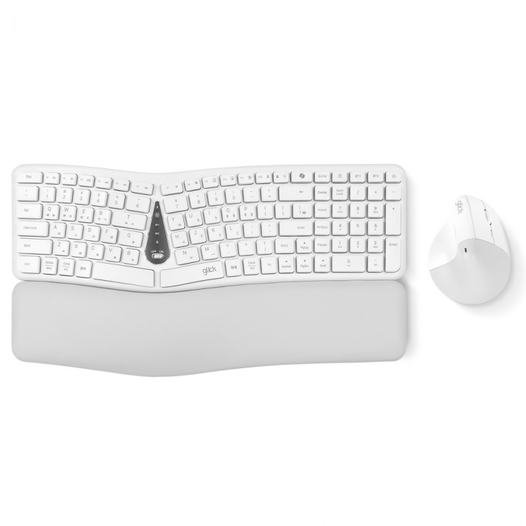 지클릭커 오피스프로 에르고M 무선 인체공학 키보드 버티컬 마우스 세트 EMK400 화이트, 상세페이지 참조, 인체공학 61,900원