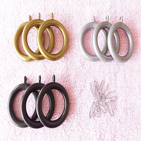 드림아트 15mm, 25mm, 35mm 커튼봉용 커튼링 (총 27종) 400원