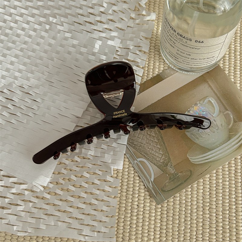 헤어퀸 초코브라운 고급 프랑스 올림머리 반묶음 가벼운 헤어 집게핀 9,900원