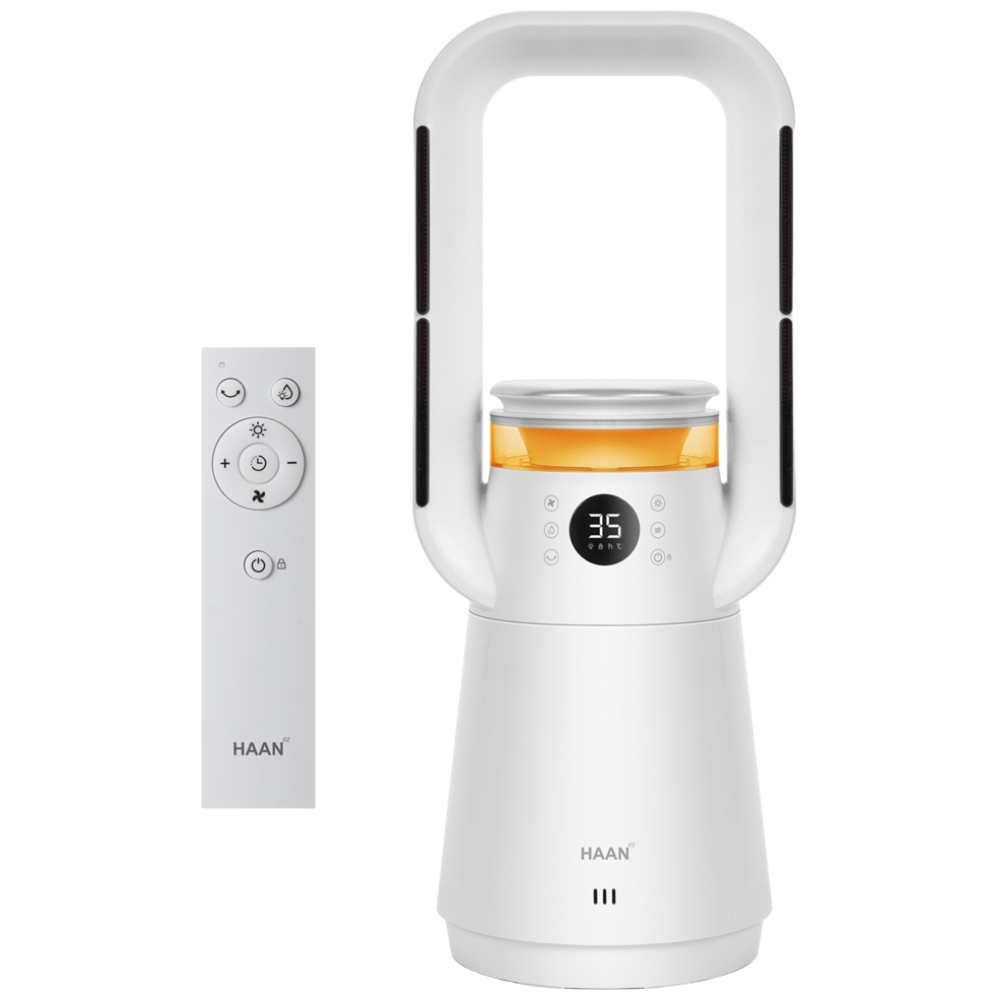 [2026년형] 한경희 스텔라웨이 PTC 온풍기 가습기 겸용 저소음 2초순간발열 무드등 리모콘 24시간 타이머 P17000, 화이트 189,000원