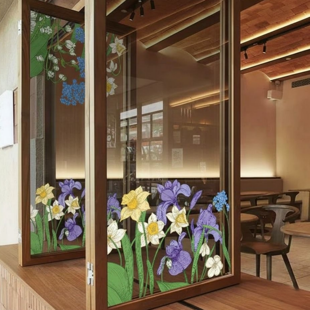 멜로우앤코 창문 포인트 데코 스티커, 수채화 블루, 현재가 13,000원