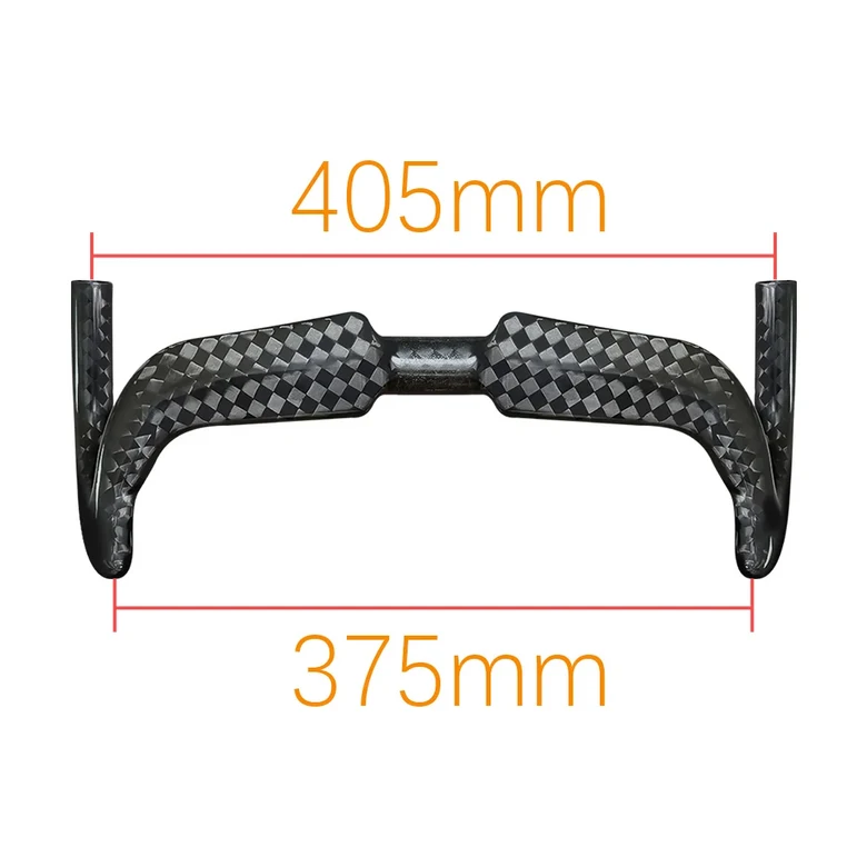 BALUGOE 카본 사이클링 트랙 핸들 에어로다이내믹스 자전거 핸들바 고정형 자전거 핸들바 12K 광택 31.8mm, 385mm 126,800원