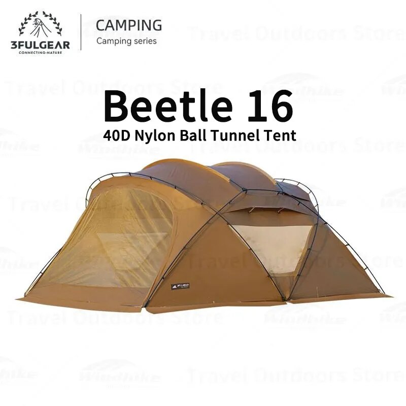 3F UL GEAR 비틀 볼 터널 텐트 경량 캠핑 우드 스토브 4 계절 쉼터 5-8 인용 16 40D/210D PU50000MM 253,510원