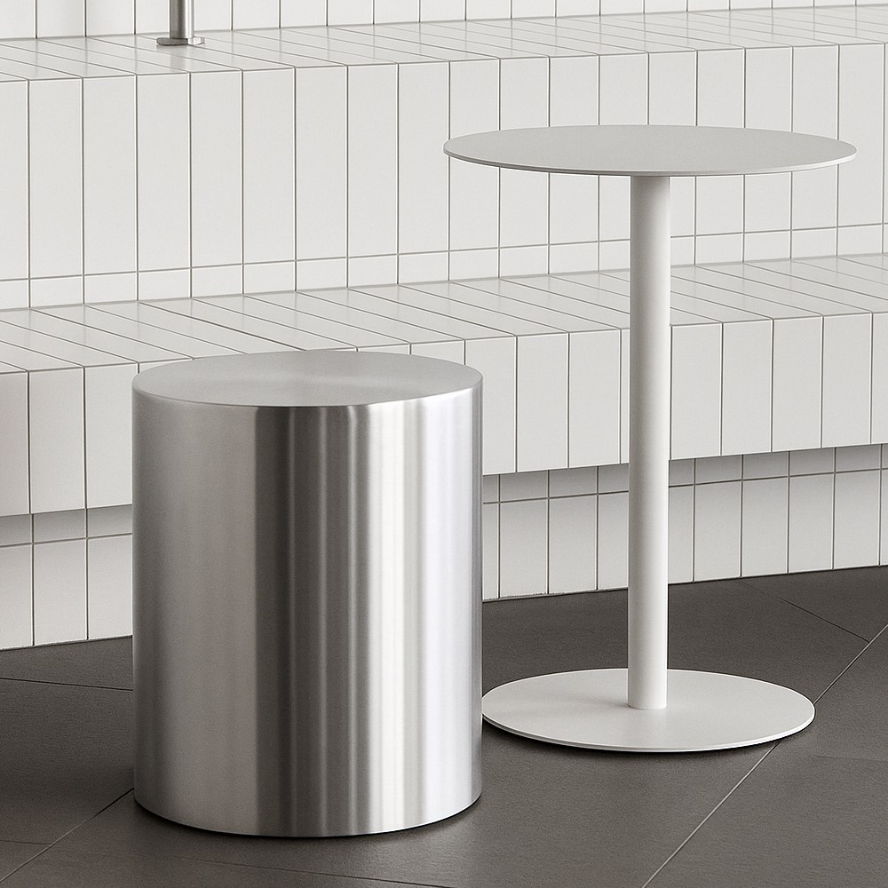 안톤 사이드 테이블, 스테인레스 실버, 실버 260,000원