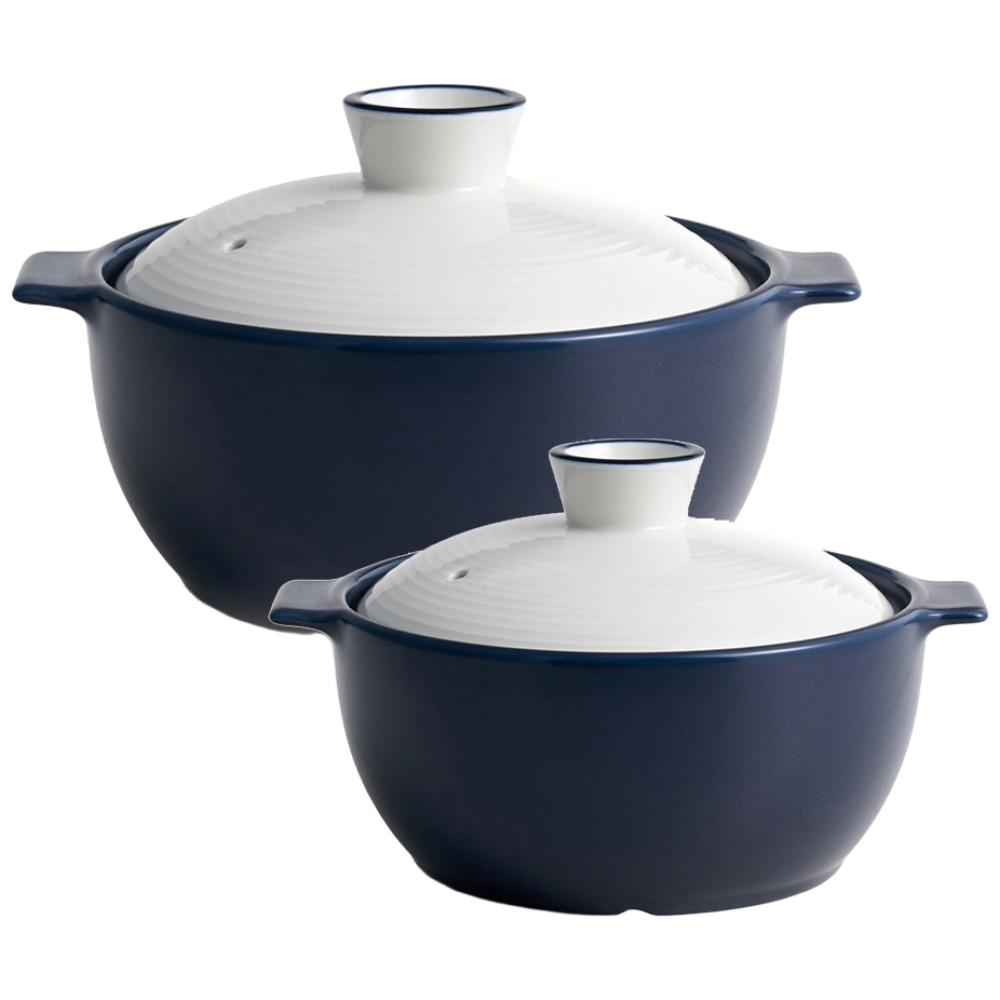 [한국도자기리빙] 리한 아름팟 무균열 뚝배기 2종세트 18+16cm 블루, 1개 88,900원