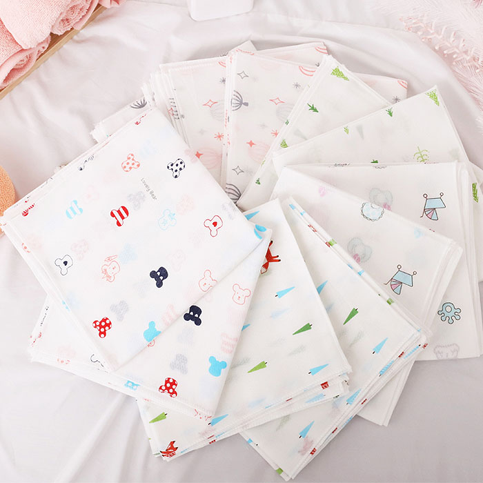 트리베어 국내제작 무형광 순면 엠보 가제 손수건 14,600원