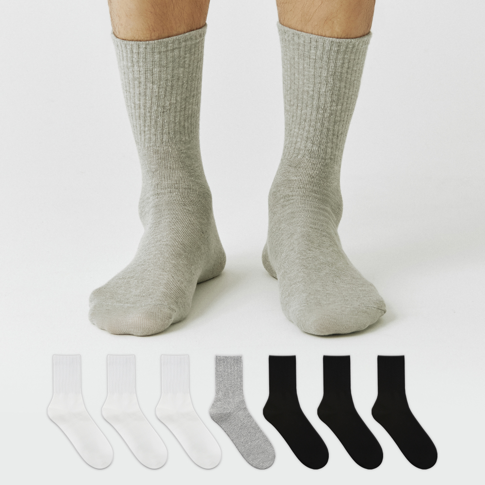 GGRN 남성용 스탠다드 고밀도 보드 삭스 양말 8켤레 세트, 현재가 13,900원