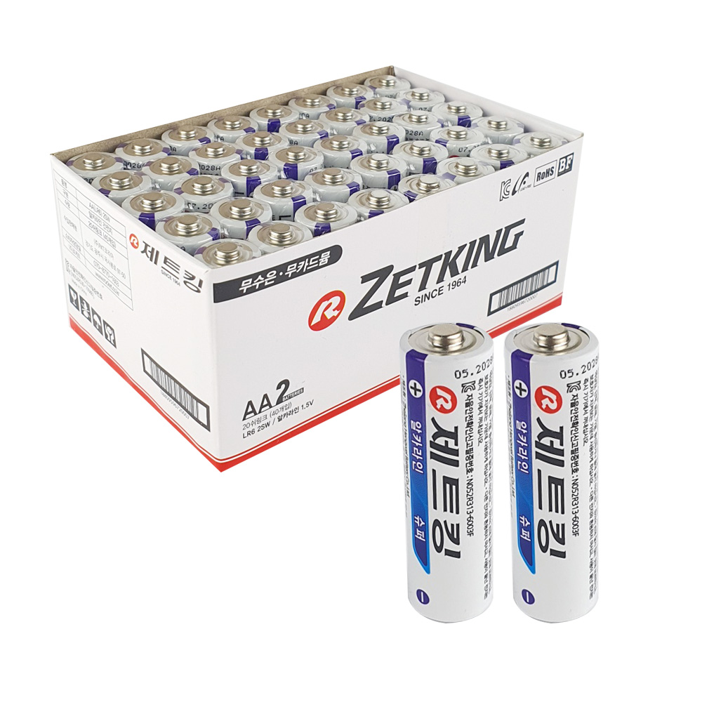 제트킹 알카라인 AA건전지 LR6 1.5V, 1개, 4개입 1,050원