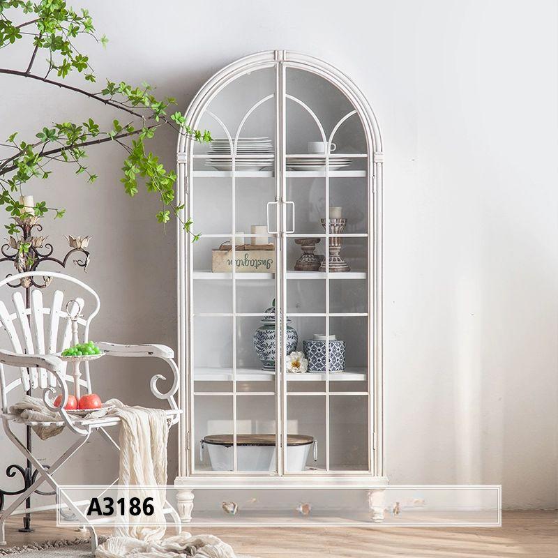 빈티지 그릇장 화이트 유럽 엔틱 찬장 진열장 식기 A2357 603,000원