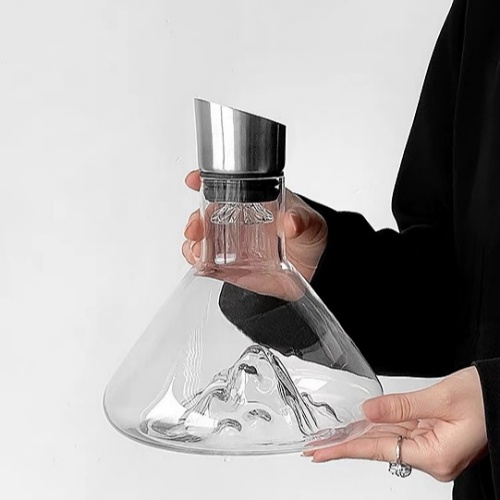 씨엔와우 고급 크리스탈 글라스 브리더 와인 폭포 디켄터 1500ml, 아이스 디켄트, 1개 35,900원