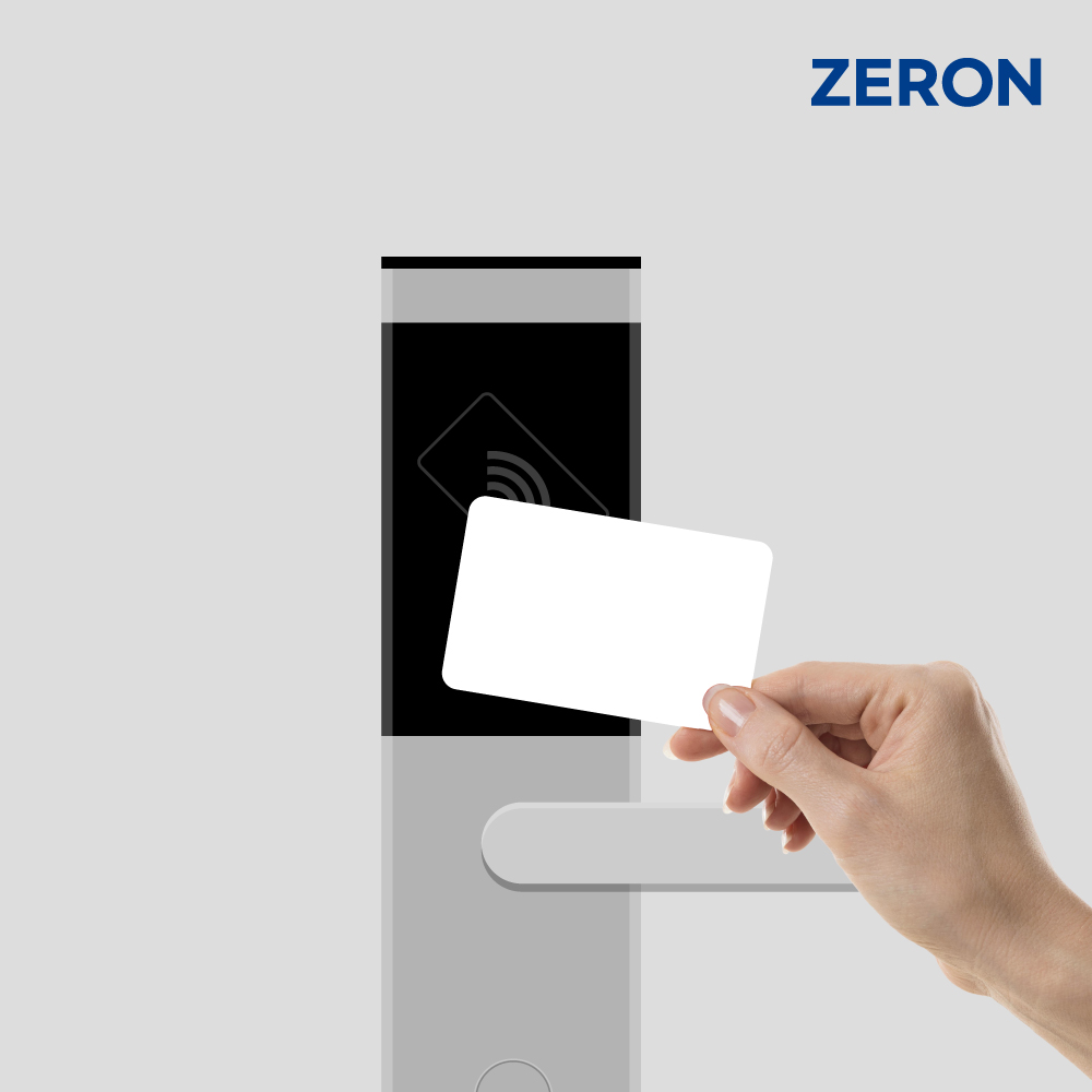 ZERON RFID 도어락카드키 현관문 출입 보조키 신용카드형 13.56Mhz Mifare 14443A CUID Z105 10,450원