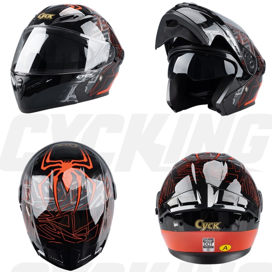 CYCKING 오토바이 오픈 풀 페이스 헬멧 고급 브루투스 포함 렌즈 추가 증정 행사 98,000원