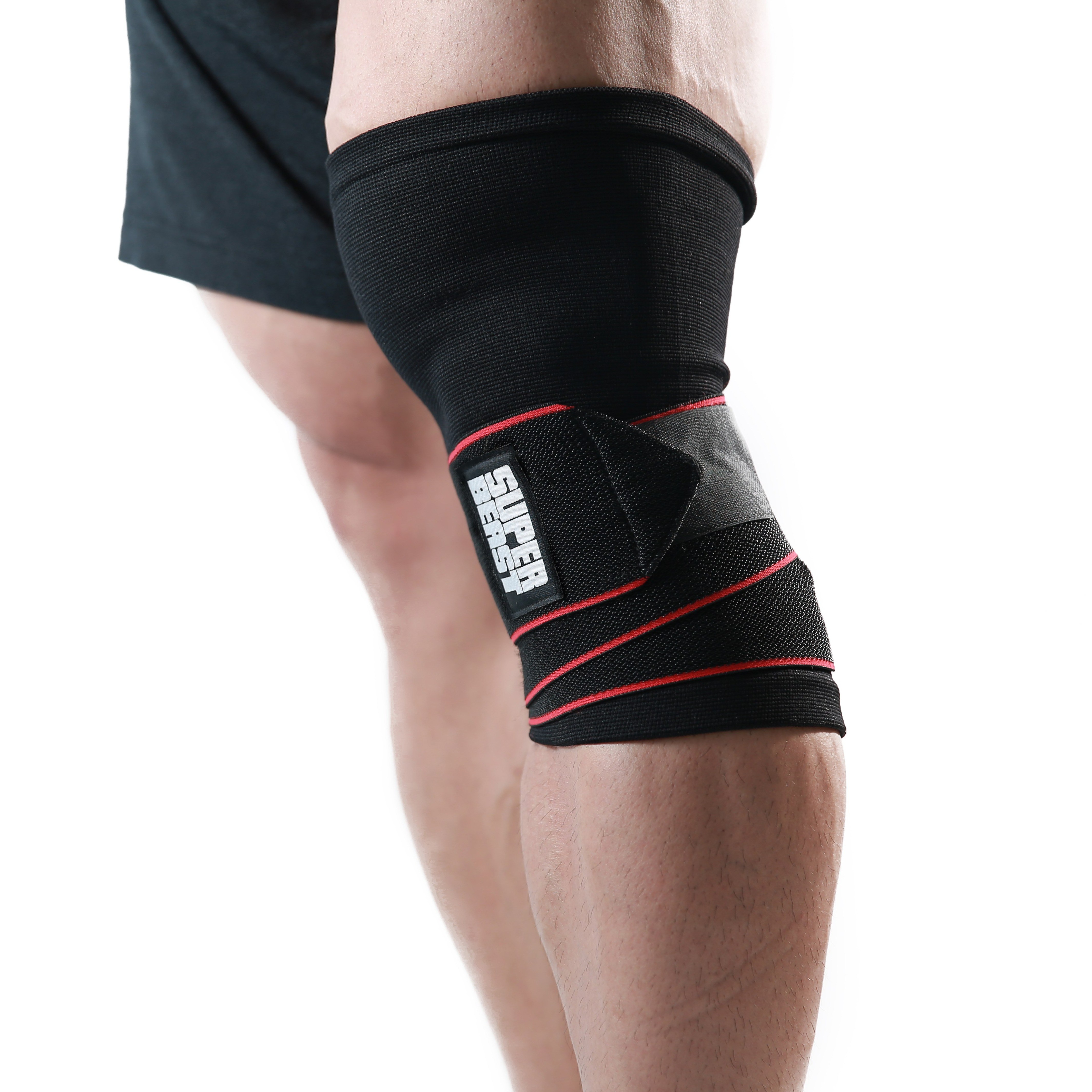 슈퍼비스트 무릎보호대 [일반] 좌우한쌍 김성환헬스 SUPERBEAST KNEE 한쌍동봉, 1세트, 블랙 37,860원