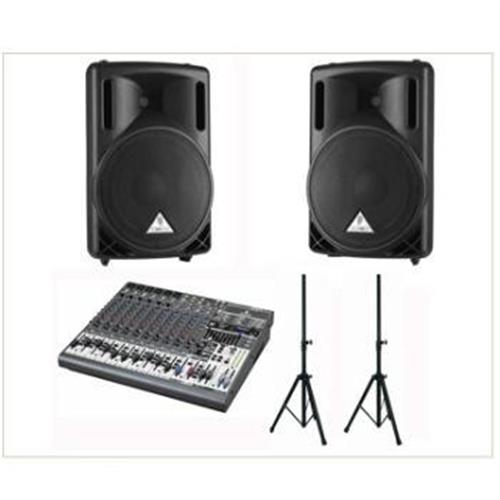 음향패키지14 - BEHRINGER B215D(2개)/파워드스피커 + BEHRINGER XENYX X1832USB/믹서 + SS02(2개)/스피커스탠드 + 스피커케이블(양캐논15M 1,540,000원