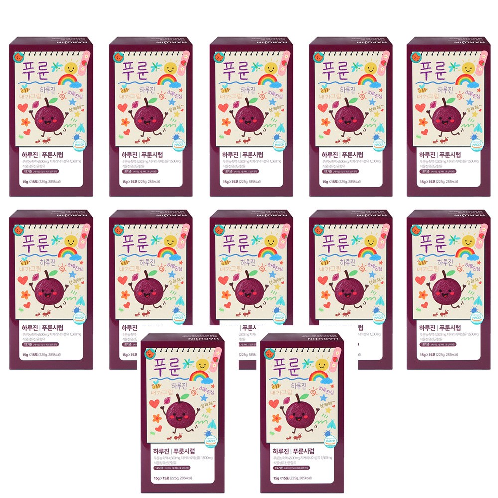 하루진 푸룬시럽 푸룬스틱 푸룬농축액 치커리 함유, 12박스, 225g 147,000원