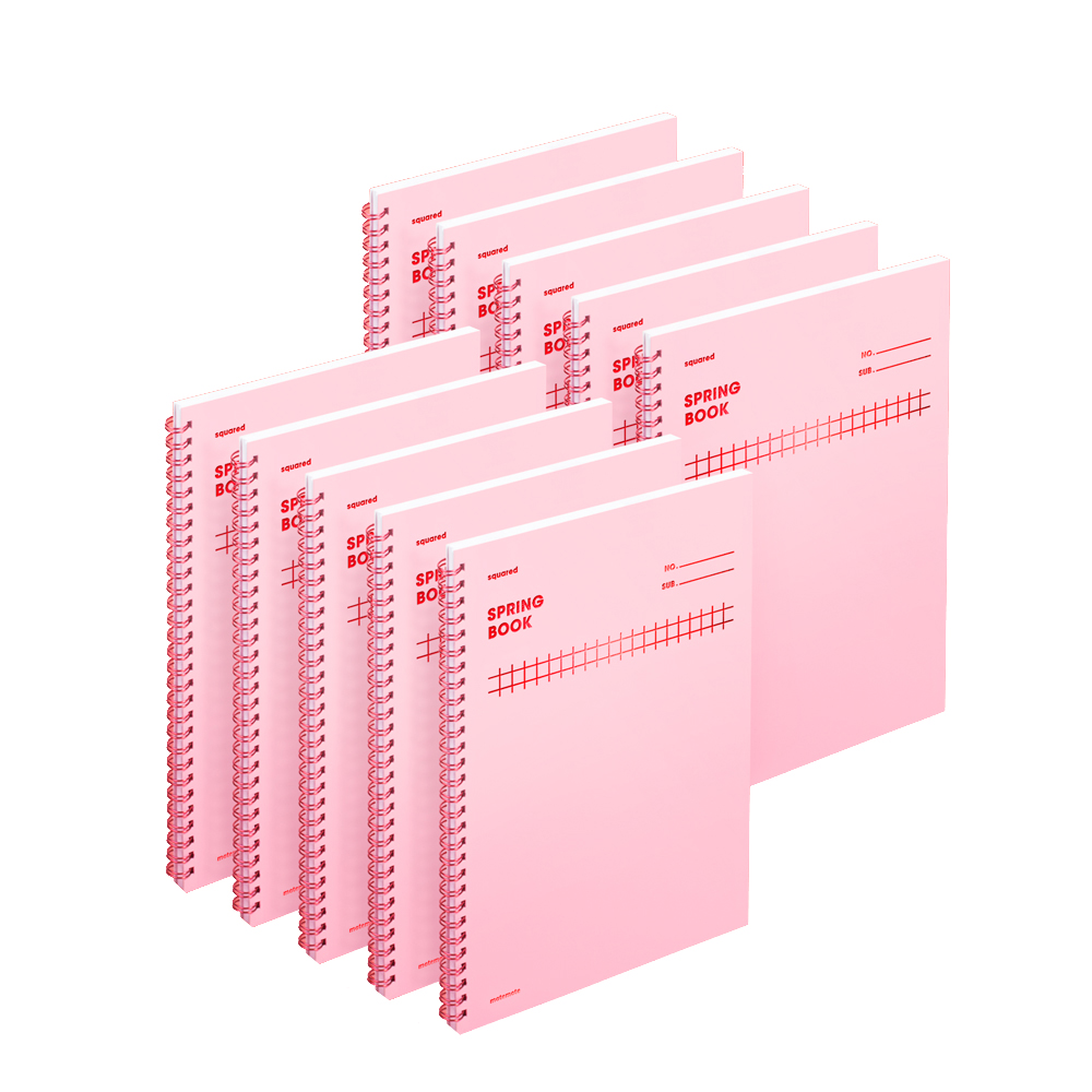 모트모트 두꺼운 스프링 노트 유선 스퀘어드 35,200원