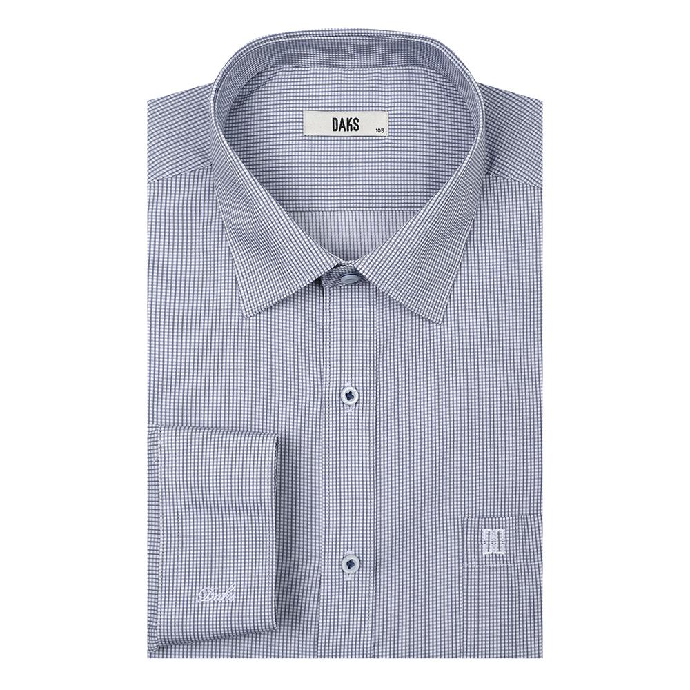닥스셔츠 [26년SS신상품][백화점 인기상품] 블루 잔체크 패턴으로 캐주얼 무드는 물론 다양한 활용하기 좋은 코튼 혼방소재의 레귤러핏 드레스셔츠 90,000원